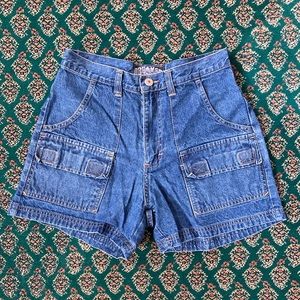 Vintage 90s Denim Cargo Shorts
